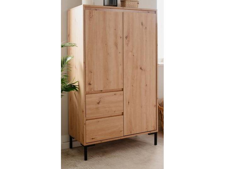 Furn.Design Highboard Bastia (Hochkommode in Eiche Artisan, 81 x 139 cm), mit viel Stauraum, beige von OTTO