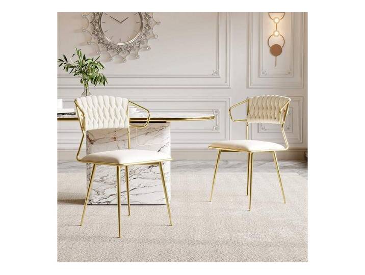 Furnishings Home Esszimmerstuhl 2er-Set Polsterstuhl mit Armlehnen (Set), beige, hellbeige von OTTO
