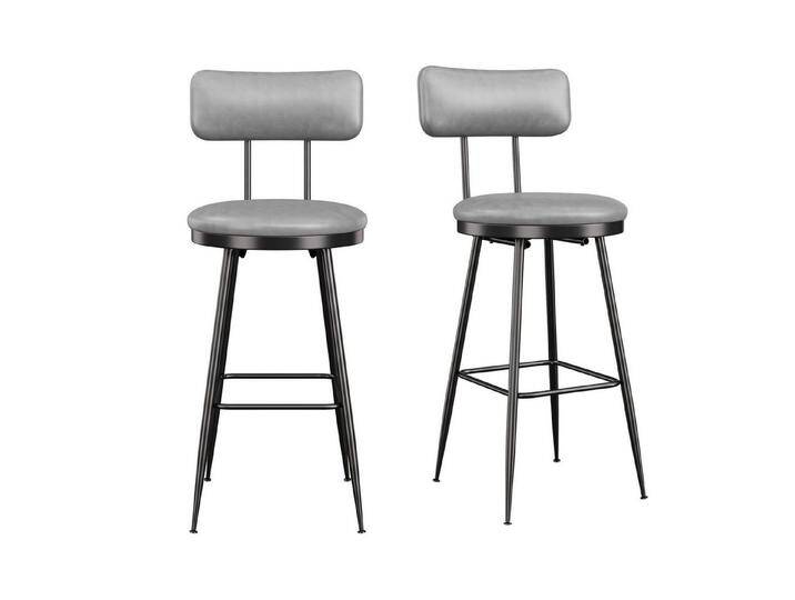 Furnishings Home Esszimmerstuhl 4-Fußstuhl Bistrostuhl Küchenstuhl aus Kunstleder (2 St), Polsterstuhl · PU · Metall · Modern · 2er Set/4er Set, schwarz von OTTO