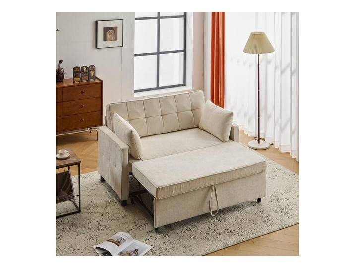 Furnishings Home Schlafsofa Verstellbare Rückenlehne Zweisitzigesmit Bettfunktion Doppelschlafsofa, 1 Teile, Sofabett mit Schlaffunktion Geeignet für verschiedene Wohnumgebungen von OTTO