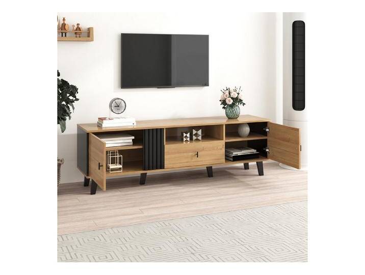 Furnishings Home TV-Schrank Lowboard Stauraumschrank Unterschrank moderne 170cm Breite (170x40x35 CM) 1 Schubladen + 5 Facher, Holz + MDF von OTTO