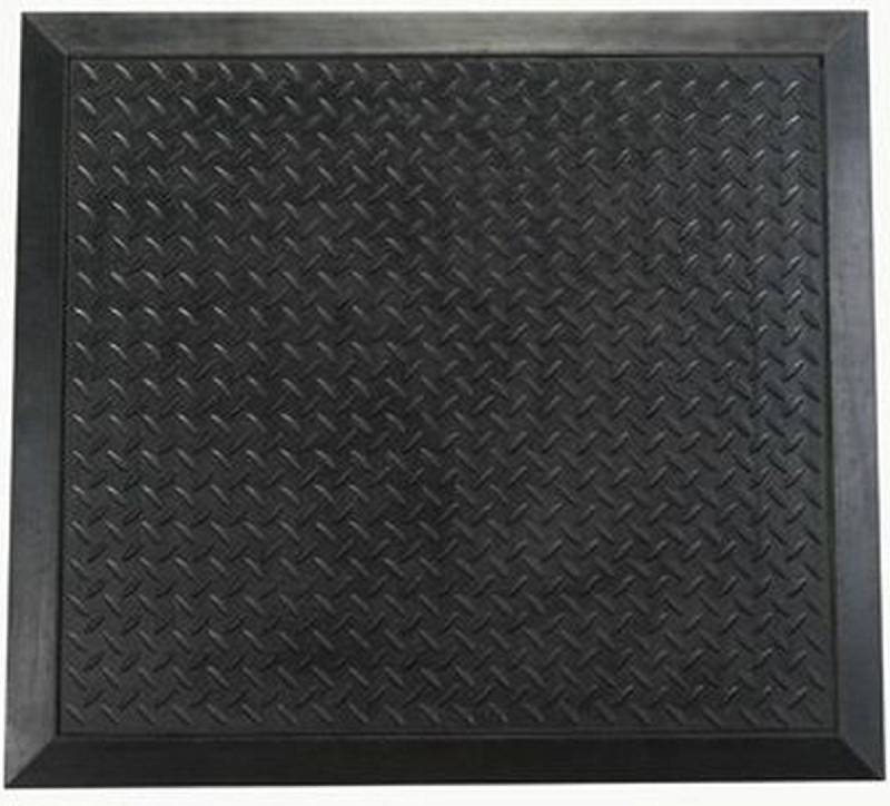 Fußmatte Anti-Ermüdungsmatte Gummi 61x91cm schwarz Riffelstruktur von OTTO