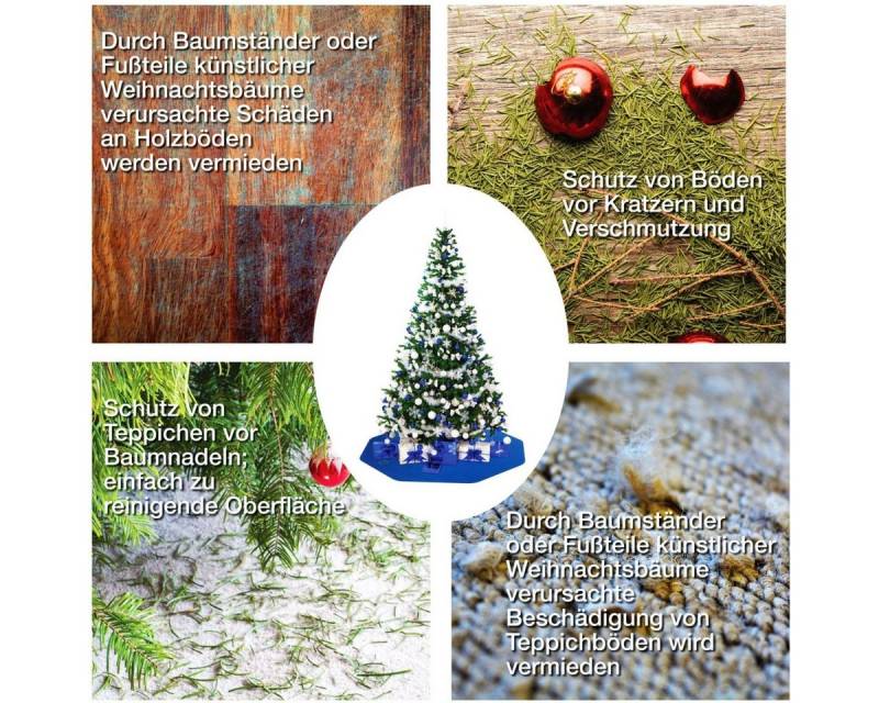 Fußmatte Bodenschutzmatte für Weihnachtsbäume PC Hartböden 96x98cm 9-eckig tran Fußmatte Bodenschutzmatte für Weihnachtsbäume PC Hartböden 96x98cm 9-eckig tran von OTTO