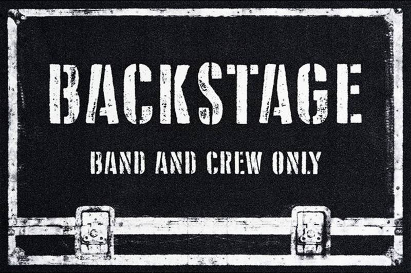 Fußmatte Fußmatte - Backstage - Band and Crew only von OTTO