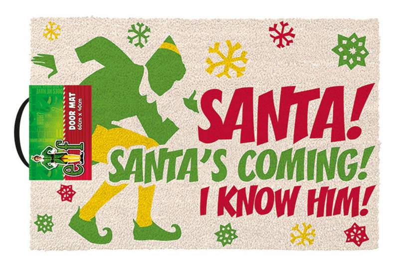 Fußmatte Fußmatte Kokos - Türmatte Kokos - Elf - Santa's Coming Fußmatte Fußmatte Kokos - Türmatte Kokos - Elf - Santa's Coming von OTTO