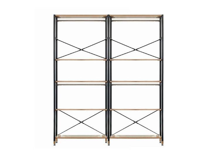 GMD Living Raumteiler ADENAU, Regal mit 10 Böden und 4 Kleiderstangen, T30 x B168 x H210 cm, schwarz GMD Living Raumteiler ADENAU, Regal mit 10 Böden und 4 Kleiderstangen, T30 x B168 x H210 cm, schwarz von OTTO