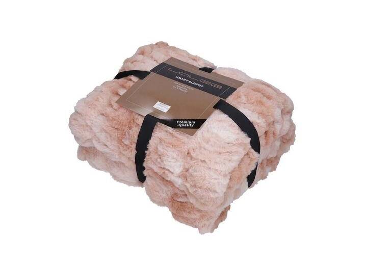 GMD Living Wohndecke LUXURY, Felloptik für das luxuriöse Wohnambiente, rosa, pink (rosa) von OTTO