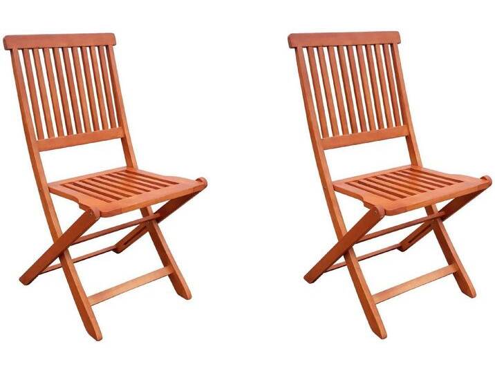 Garden Pleasure Klappstuhl ANGWIN (Set, 2 St), 2er Set, braun von OTTO