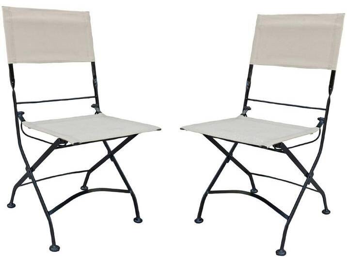 Garden Pleasure Klappstuhl TRIEST (Set, 2 St), 2er Set, beige von OTTO