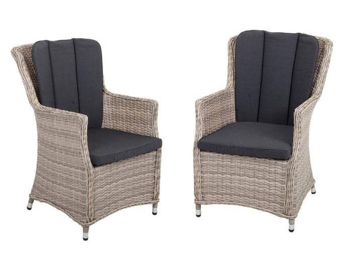 Garden Pleasure Relaxsessel (1-St), Armsesselsessel Relaxsessel Stuhl Balkon Sessel Rattan Optik, grau von OTTO