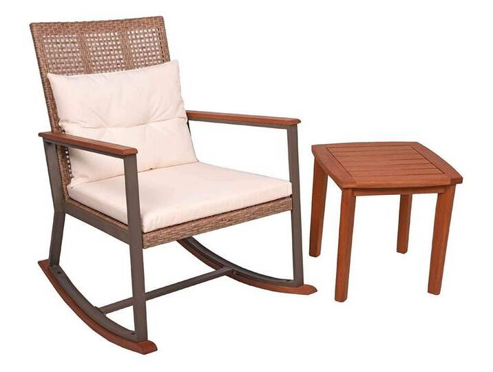 Garden Pleasure Schaukelstuhl, Schaukelstuhl Set SINALOA, Teak Look Schaukel Stuhl Garten Möbel, braun Garden Pleasure Schaukelstuhl, Schaukelstuhl Set SINALOA, Teak Look Schaukel Stuhl Garten Möbel, braun von OTTO