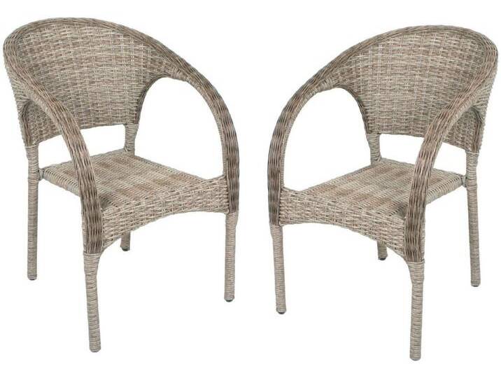 Garden Pleasure Stapelstuhl BASTIA (Set, 2 St), 2er Set, braun von OTTO