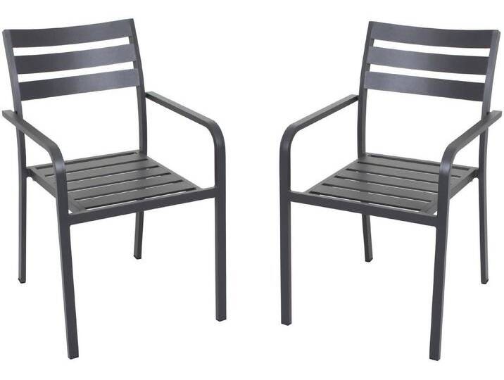 Garden Pleasure Stapelstuhl TREVISO (Set, 2 St), 2er Set, grau von OTTO