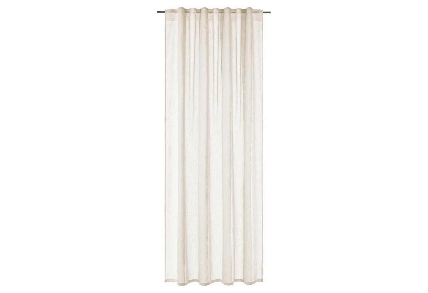 Gardine TANRI, 140 x 245 cm, Creme, Querstruktur, (1 St), verdeckte Schlaufen, halbtransparent, Polyester von OTTO