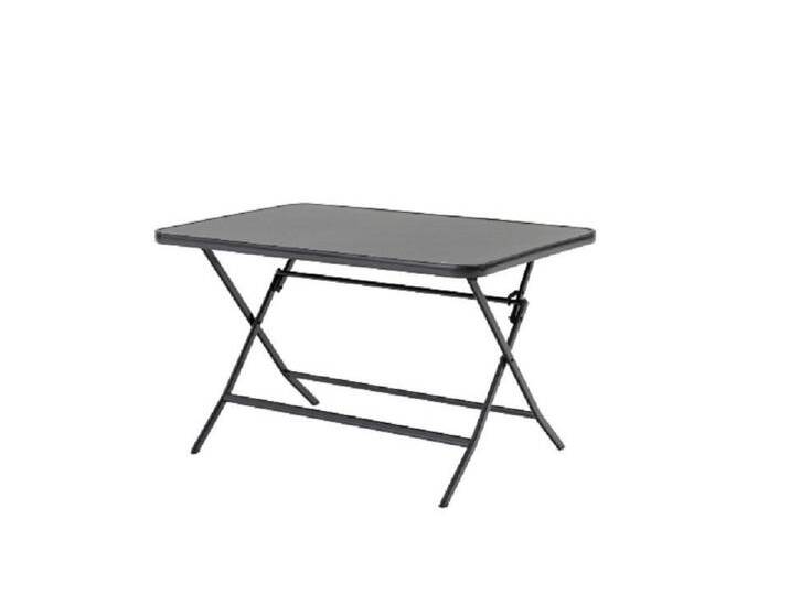Gardissimo Gartentisch Garda rechteckig 120x80 cm anthrazit (Klapptisch, 1 Esstisch), klappbar, wetterfest, pflegeleicht, mit Sicherheitsarretierung von OTTO