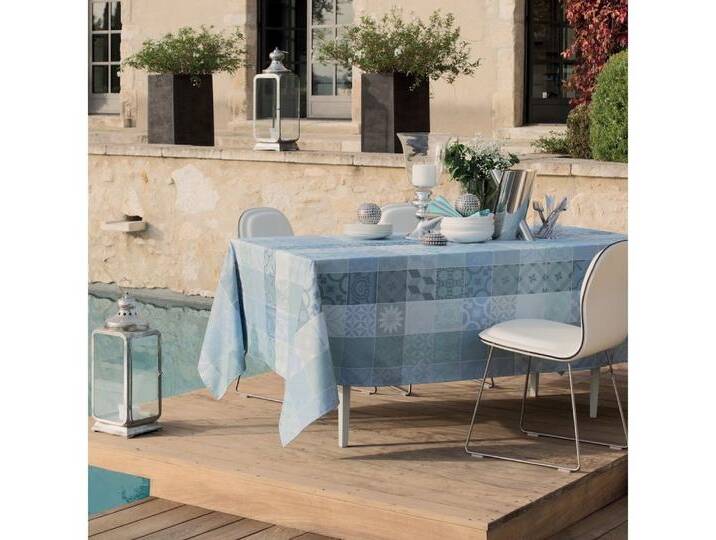 Garnier Thiebaut Tischdecke Mille Tiles Bleu Lagon - beschichtet/abwaschbar Garnier Thiebaut Tischdecke Mille Tiles Bleu Lagon - beschichtet/abwaschbar von OTTO