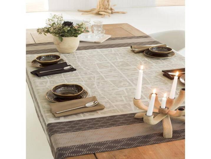 Garnier Thiebaut Tischdecke Tischdecke Fields Earth 155 x 225, beige von OTTO