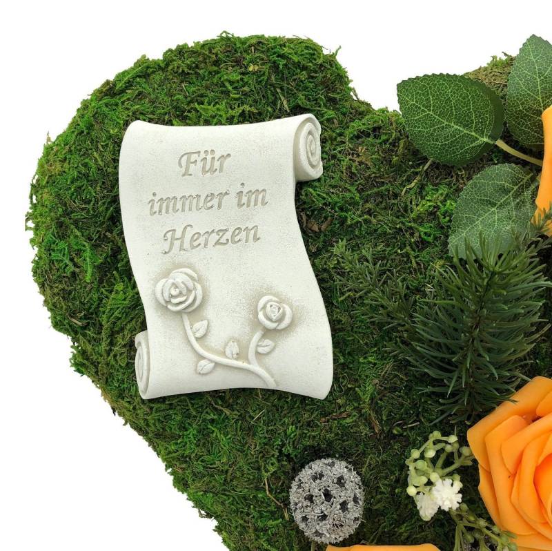 Gartenfigur Grabgesteck Grabschmuck Grab Gesteck - Für immer im Herzen - 30cm von OTTO
