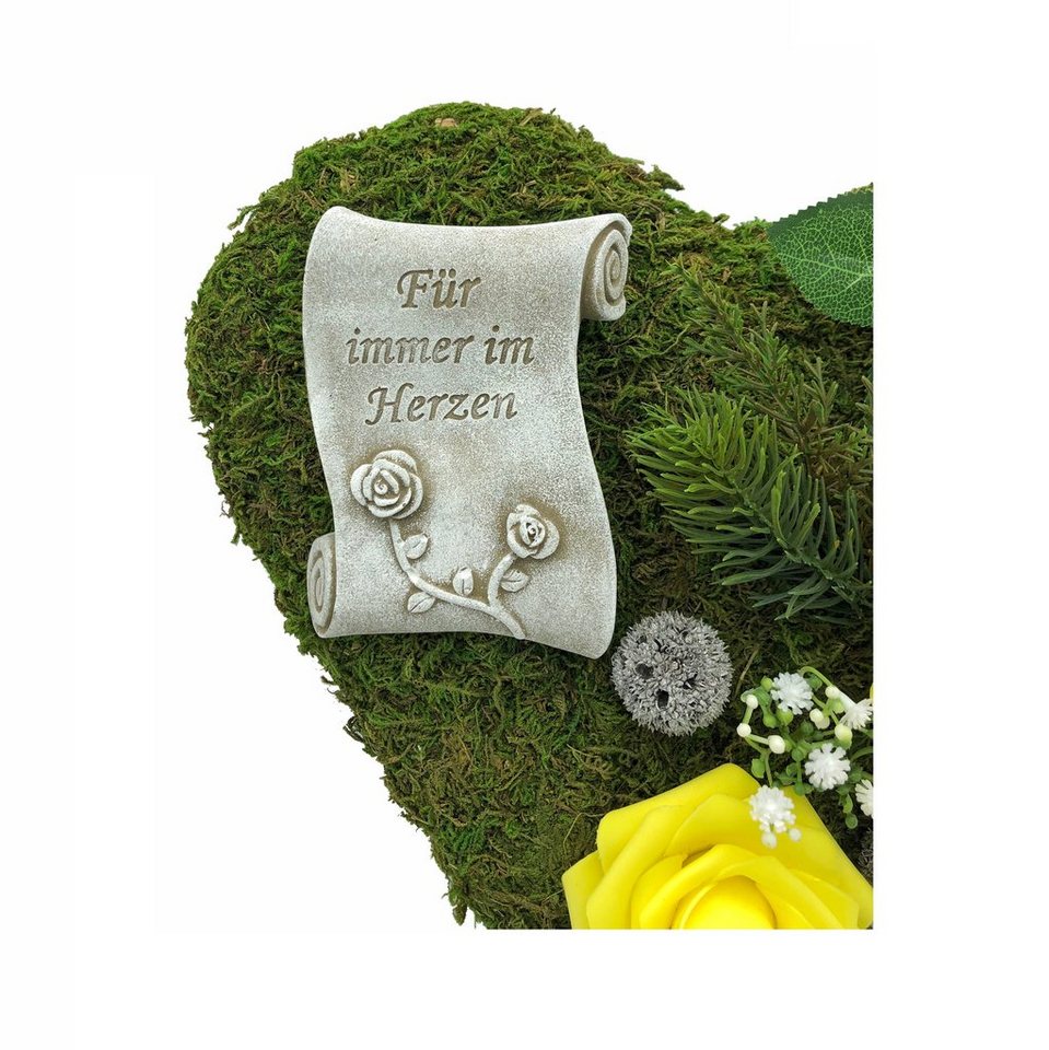 Gartenfigur Grabgesteck Grabschmuck Moosherz Grabherz Trauerherz Gesteck - Für Gartenfigur Grabgesteck Grabschmuck Moosherz Grabherz Trauerherz Gesteck - Für von OTTO