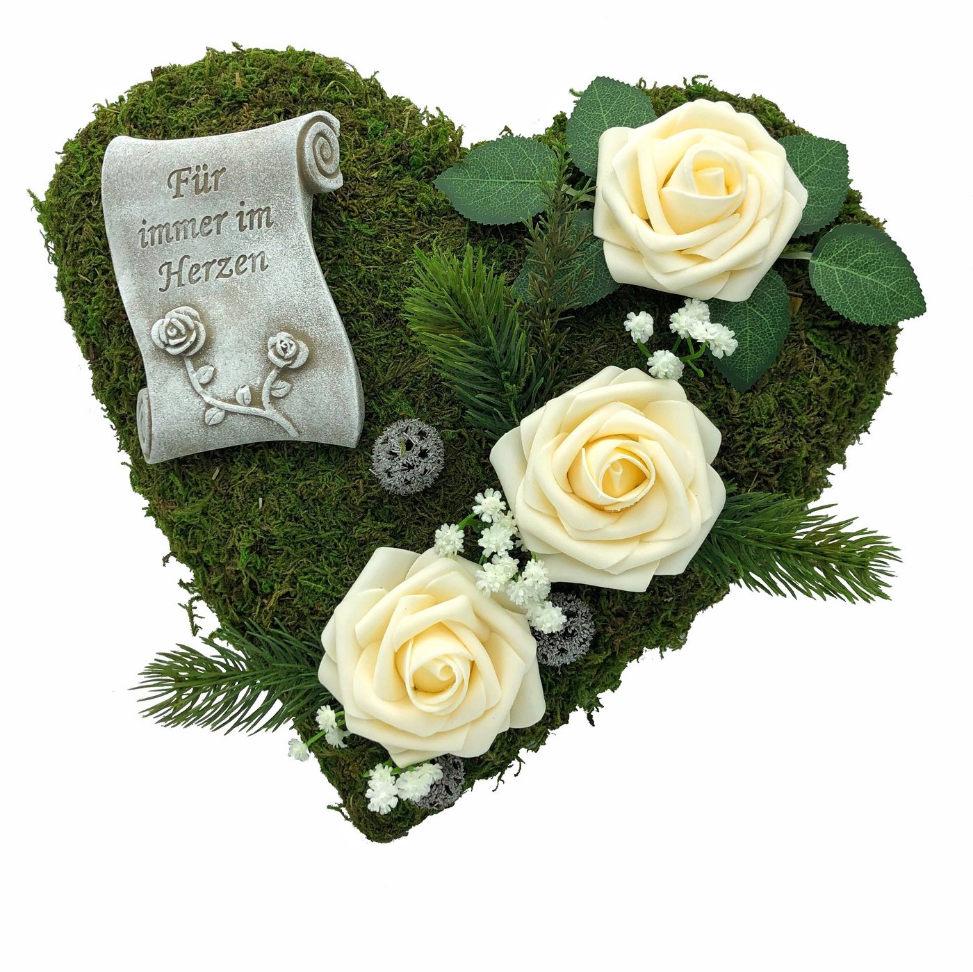 Gartenfigur Grabgesteck Grabschmuck Moosherz Grabherz Trauerherz Gesteck - Für Gartenfigur Grabgesteck Grabschmuck Moosherz Grabherz Trauerherz Gesteck - Für von OTTO