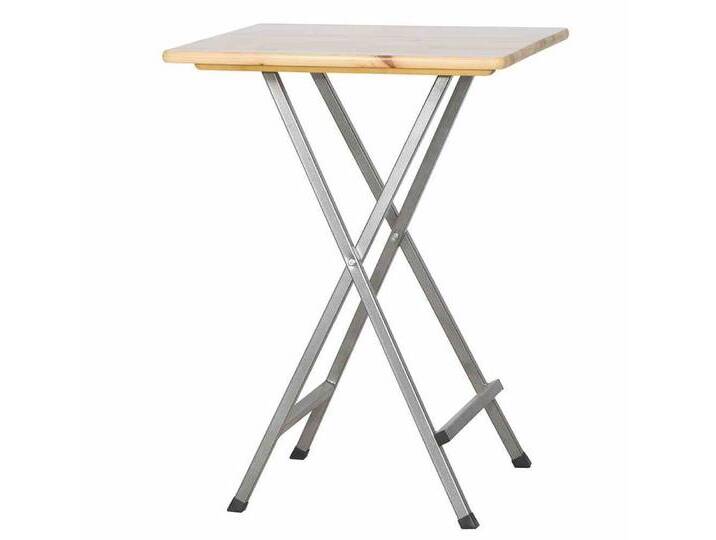 Gartentrends Stehtisch Kiefernholz, klappbar, in Kiefer, Stahl - 80x110x80cm (BxHxT) von OTTO
