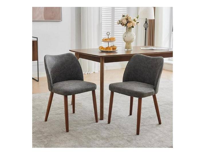 GarveeMore Esszimmerstuhl 2er-Set,Leinen gepolsterter Esszimmerstuhl mit Holzbeinen,Ohrensessel, Küchenstühle mit dicken Kissen für Esszimmer, Wohnzimmer, grau GarveeMore Esszimmerstuhl 2er-Set,Leinen gepolsterter Esszimmerstuhl mit Holzbeinen,Ohrensessel, Küchenstühle mit dicken Kissen für Esszimmer, Wohnzimmer, grau von OTTO