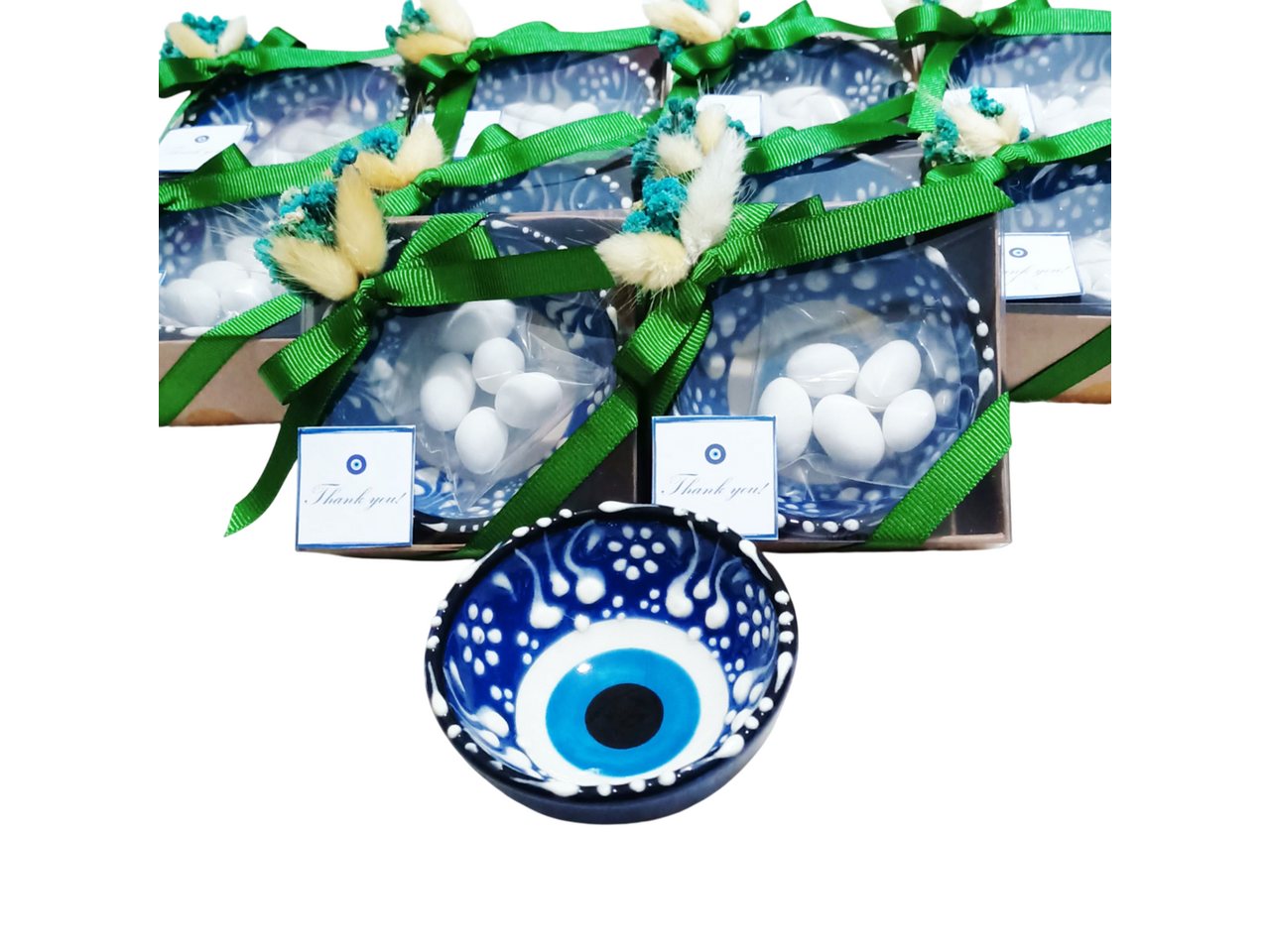 Geschenkbox Quinceañera Geschenk: Nazar-Schale mit grüner Schleife (24 St) von OTTO