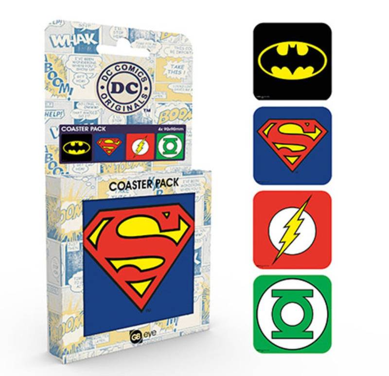 Getränkeuntersetzer Untersetzer-Set - Untersetzer-Set - Dc Comics Logos von OTTO
