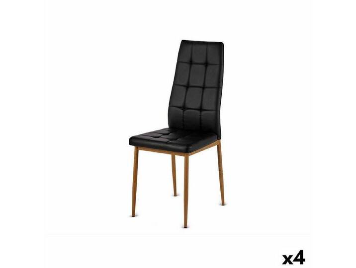 Gift Decor Stuhl Esszimmerstuhl Schwarz Holz Polyurethan Eisen 42 x 51 x 97, schwarz Gift Decor Stuhl Esszimmerstuhl Schwarz Holz Polyurethan Eisen 42 x 51 x 97, schwarz von OTTO