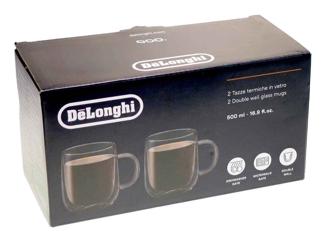 Gläser-Set DeLonghi DLSC327,AS00006566 Glasbecher, Doppelwandige, 500 ml von OTTO