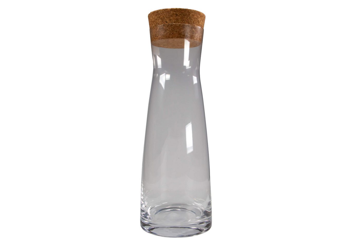Glas Glaskaraffe Glasflasche 1L Karaffe Kristallglas Wasser Krug Teekanne, Kristallglas, BOHEMIA CRISTAL von OTTO