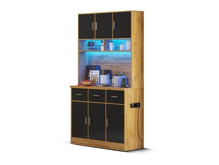 Gotagee Buffet Multifunktionales Buffet LED Anrichte Kleiderschrank Wohnzimmerschrank von OTTO