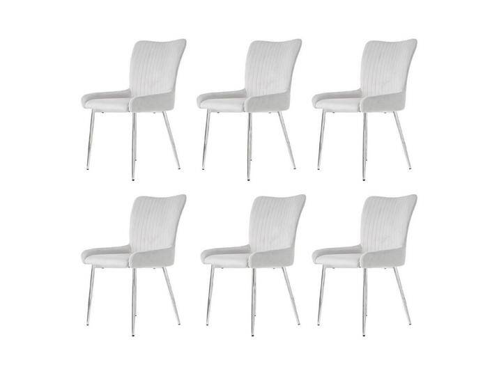 Gotagee Esszimmerstuhl Gepolsterter Metallbeinen Lounge-Stuhl Samt Wohnzimmer Schlafzimmer, 6er-Set von OTTO