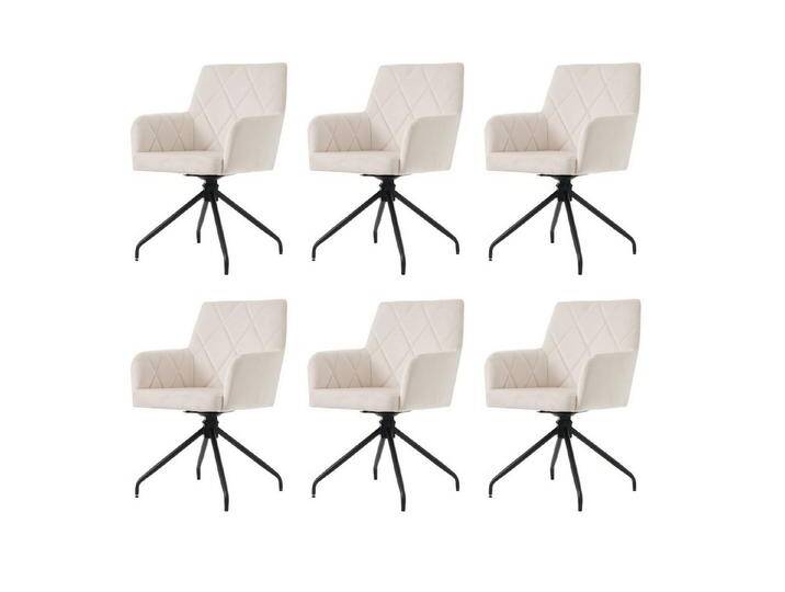 Gotagee Esszimmerstuhl Gepolsterter Sessel 360° Drehbarer Metallbeinen Lounge-Stuhl Samt, 6er Set Gotagee Esszimmerstuhl Gepolsterter Sessel 360° Drehbarer Metallbeinen Lounge-Stuhl Samt, 6er Set von OTTO