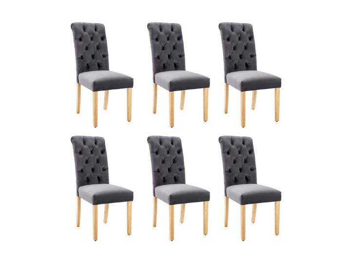 Gotagee Esszimmerstuhl Samt Esszimmerstühle Chromklopfer Schlafzimmerstuhl Küchenstuhl Grau, 6 er Set Gotagee Esszimmerstuhl Samt Esszimmerstühle Chromklopfer Schlafzimmerstuhl Küchenstuhl Grau, 6 er Set von OTTO