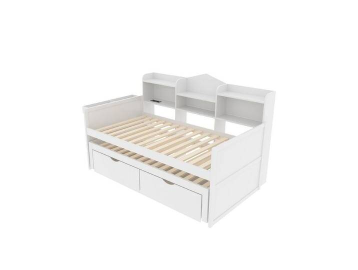 Gotagee Kinderbett Schlafsofa 90x200cm Einzelbett USB-Steckdose Gästebett Jugendbett, großem Staufach und Ablagekorb, Weiß Gotagee Kinderbett Schlafsofa 90x200cm Einzelbett USB-Steckdose Gästebett Jugendbett, großem Staufach und Ablagekorb, Weiß von OTTO