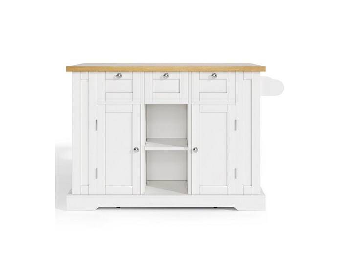 Gotagee Küchentisch 132cm mobiler Arbeitstisch Multifunktionsschrank Esstisch Sideboard, Mit Schublade, Gewürzregal, Handtuchhalter, 5 Rollen Gotagee Küchentisch 132cm mobiler Arbeitstisch Multifunktionsschrank Esstisch Sideboard, Mit Schublade, Gewürzregal, Handtuchhalter, 5 Rollen von OTTO