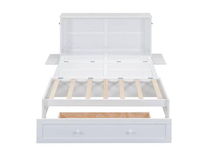 Gotagee Polsterbett 140x200 Mobiles Schrankbett mit Schubladen Plattformbetten Weiß, Multifunktionales Klappbett mit kleiner Ablage Gotagee Polsterbett 140x200 Mobiles Schrankbett mit Schubladen Plattformbetten Weiß, Multifunktionales Klappbett mit kleiner Ablage von OTTO