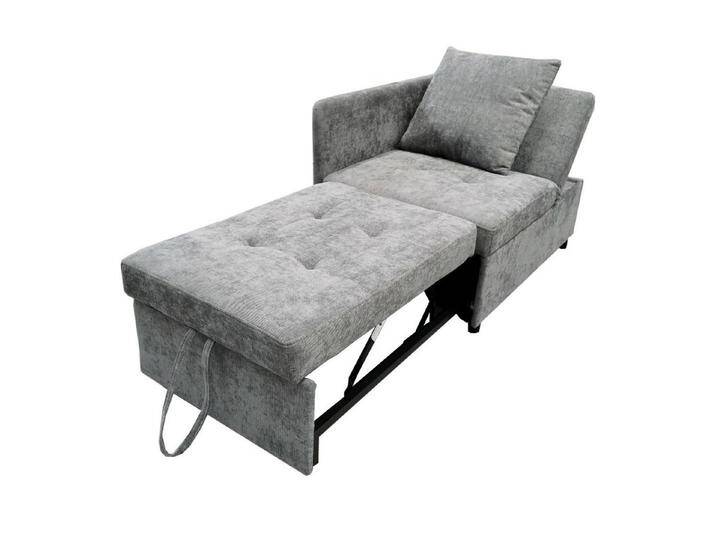 Gotagee Polsterbett Einzelbett Schlafsofa 3 in 1 Liegesofa mit verstellbarer Rückenlehne, Fünffach verstellbare Rückenlehne., Hellgrau von OTTO