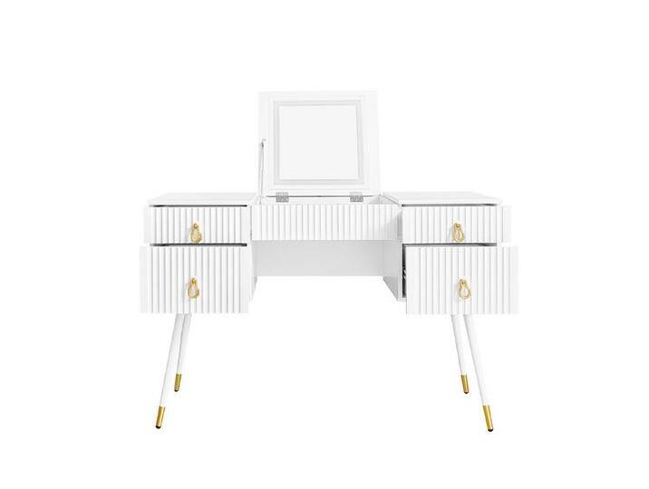 Gotagee Schminktisch Weiß Frisierkommode Schlafzimmermöbel Vanity Stauräumen Schubladen, weiß von OTTO