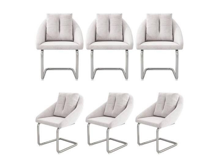 Gotagee Sitzgruppe Barhocker Esszimmerstuhl-Set Loungesessel mit Kissen Bürostuhl-Set, gewölbte Stützbeine, 6er-Set von OTTO