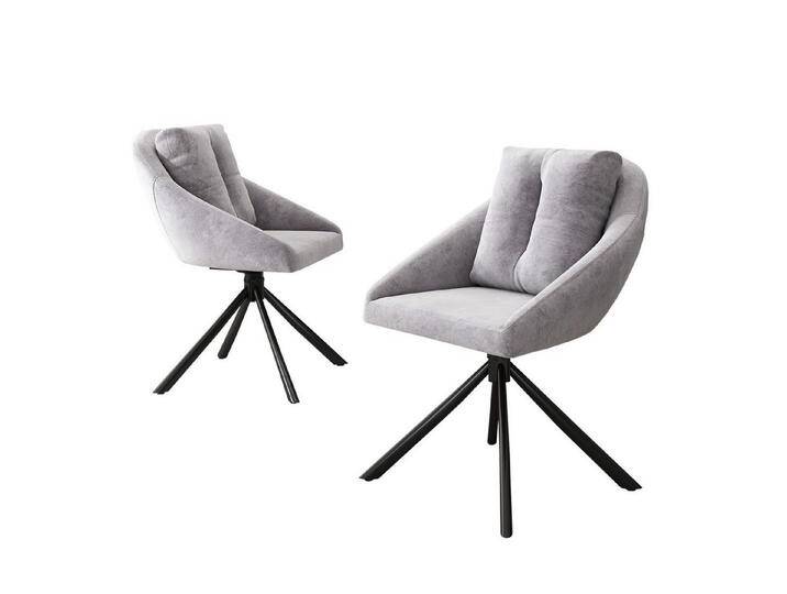 Gotagee Sitzgruppe Esszimmerstuhl-Set Drehstuhl Loungesessel mit Kissen Barhocker-Set, atmungsaktiver Samtstoff, ergonomisches Design, 2er-Set von OTTO