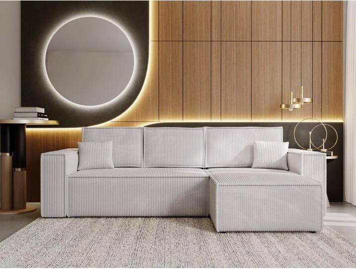 GrainGold Ecksofa L-Form PRATO mit Schlaffunktion und Bettkasten - Hellgrau, Rechts, Polyurethanschaum, Wellfedern, grau, Rechts, Hellgrau GrainGold Ecksofa L-Form PRATO mit Schlaffunktion und Bettkasten - Hellgrau, Rechts, Polyurethanschaum, Wellfedern, grau, Rechts, Hellgrau von OTTO