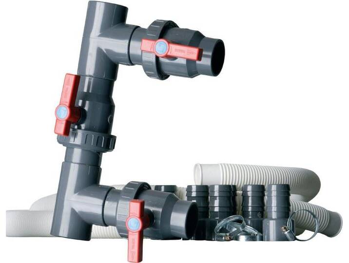 Gre Absperrventil Bypass Kit AR2000, (15-tlg), zur Installation einer Wärmepumpe, Heizung oder eines Salzchlorinators, schwarz von OTTO