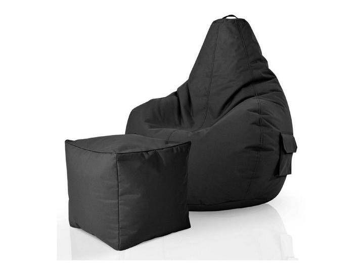 Green Bean Sitzsack Cozy+Cube (2er Set Sitzsack + Hocker - fertig befüllt - robust waschbar schmutzabweisend -, Kinder & Erwachsene Bean Bag Bodenkissen), Lounge Sitzhocker Relax-Sessel Gamer Gamingstuhl Pouf von OTTO