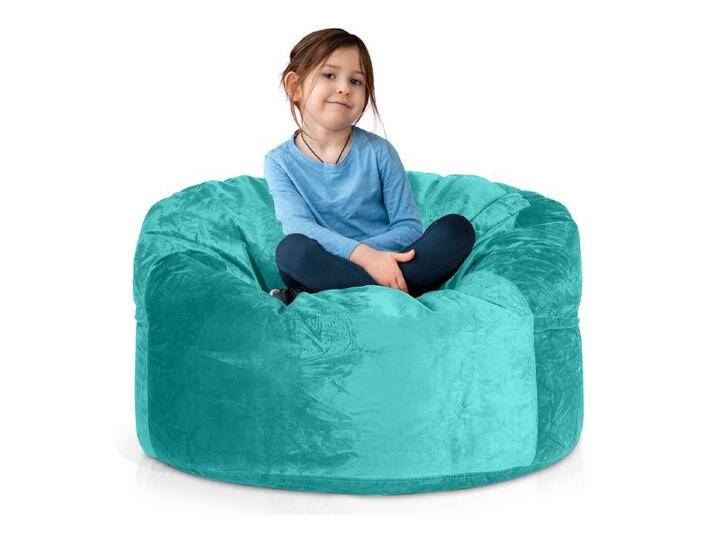 Green Bean Sitzsack Riesen-Sitzsack Jumbo XXL Velours (Riesensitzsack mit Memory-Schaum Flockenfüllung, Made in Germany - in 5 Größen (3ft - 7ft), Hülle abnehmbar mit Reißerschluss von OTTO