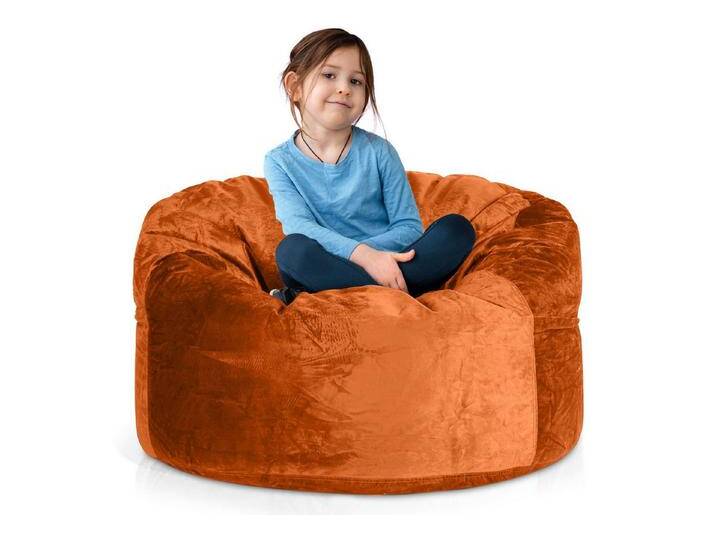 Green Bean Sitzsack Riesen-Sitzsack Jumbo XXL Velours (Riesensitzsack mit Memory-Schaum Flockenfüllung, Made in Germany - in 5 Größen (3ft - 7ft), Hülle abnehmbar mit Reißerschluss von OTTO