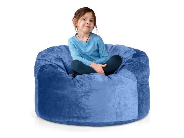 Green Bean Sitzsack Riesen-Sitzsack Jumbo XXL Velours (Riesensitzsack mit Memory-Schaum Flockenfüllung, Made in Germany - in 5 Größen (3ft - 7ft), Hülle abnehmbar mit Reißerschluss von OTTO