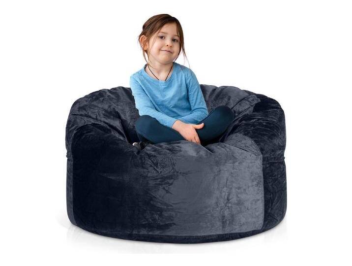 Green Bean Sitzsack Riesen-Sitzsack Jumbo XXL Velours (Riesensitzsack mit Memory-Schaum Flockenfüllung, Made in Germany - in 5 Größen (3ft - 7ft), Hülle abnehmbar mit Reißerschluss von OTTO