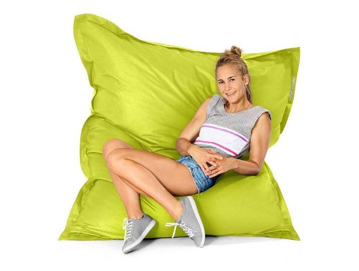 Green Bean Sitzsack Square Outdoor, 140x180cm Kinder & Erwachsene Bean Bag EPS Perlen Füllung, grün, Hellgrün von OTTO